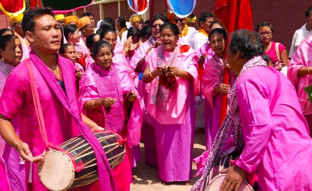 Holi celebration in Manipur or Yaoshang festival