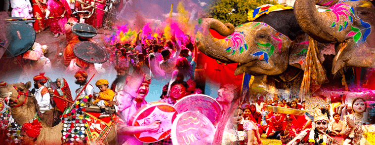 Royal Holi celebrations Rajasthan india