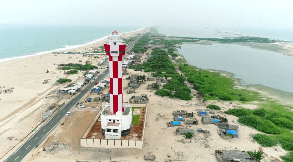 Lighthouse in Dhanushkodi Beach Rameswaram