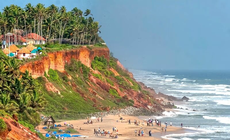 Varkala Cliff Beach