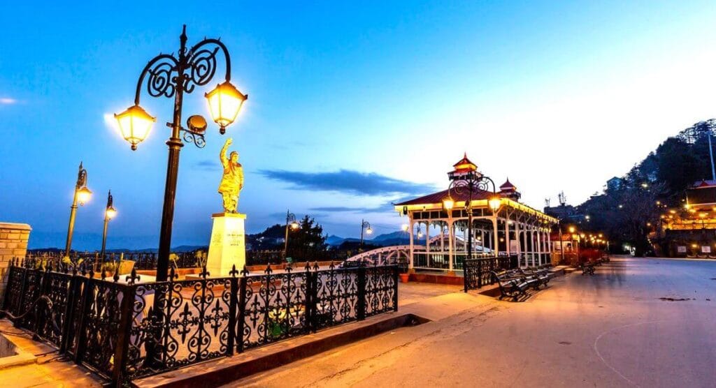 mall road shimla himachal pradesh