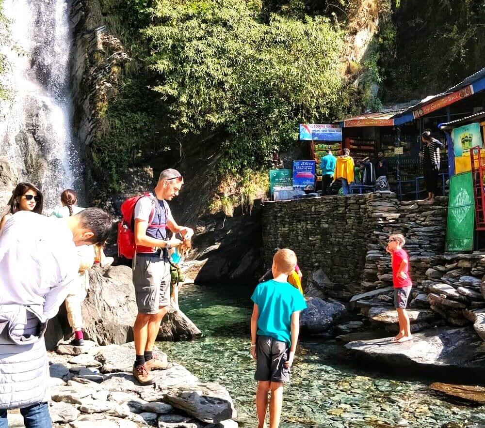Bhagsu-Waterfall-Mcleodganj-with-Kids