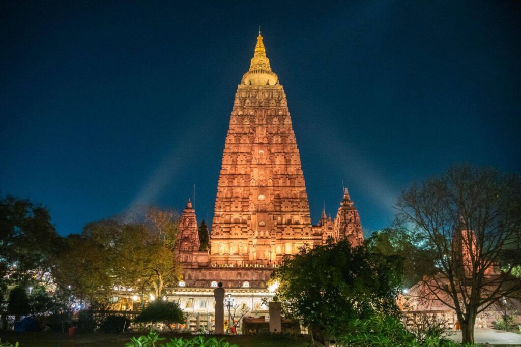 Mahabodhi Temple Complex at Bodh Gaya, Bihar