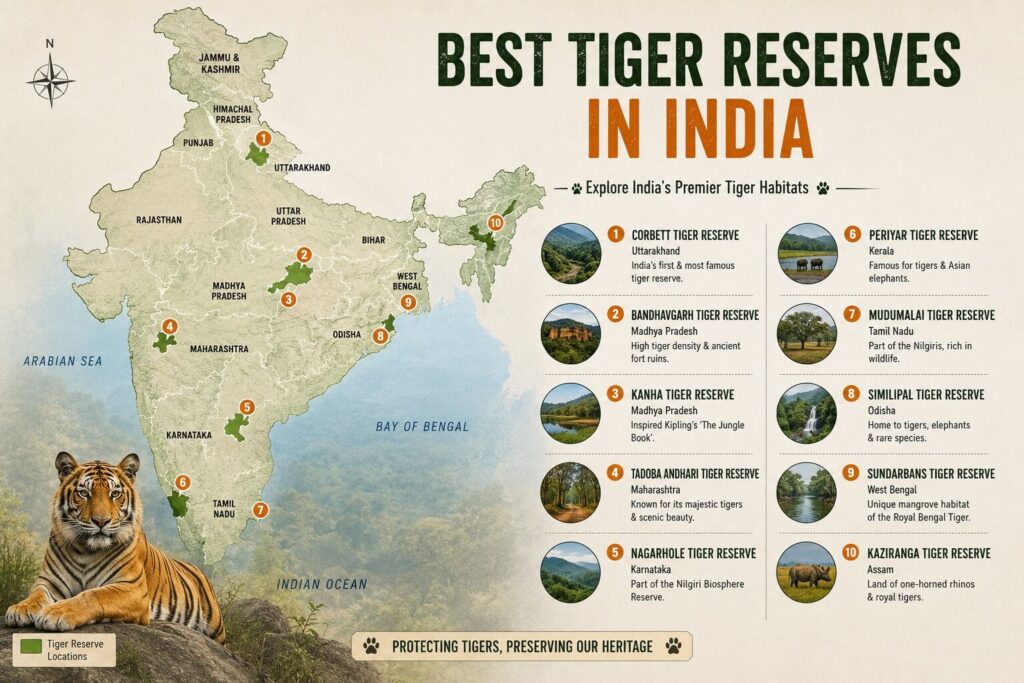 Best Tiger Reserves in India