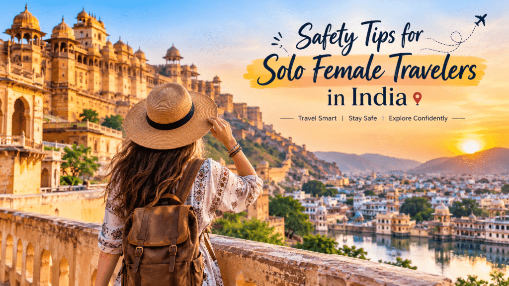 solo female traveler exploring India safely