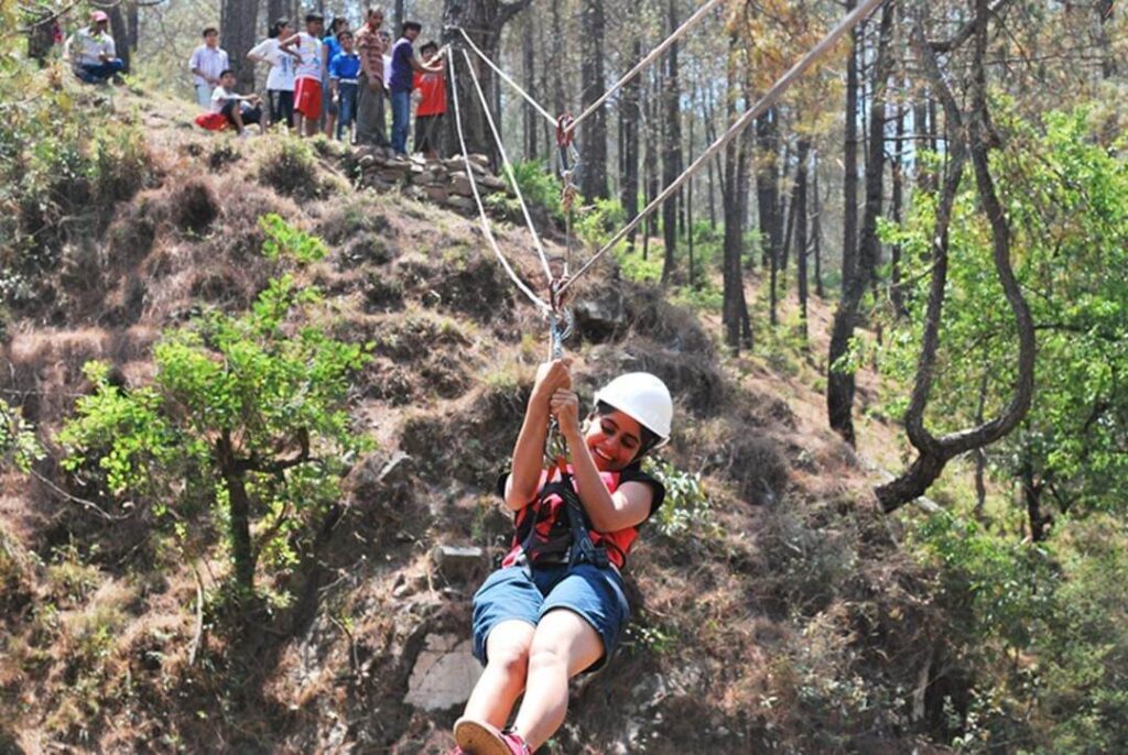 Ziplining or Flying Fox