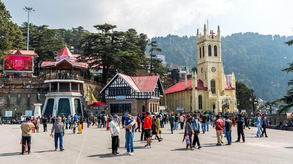 Shimla — The Ridge colonial architecture